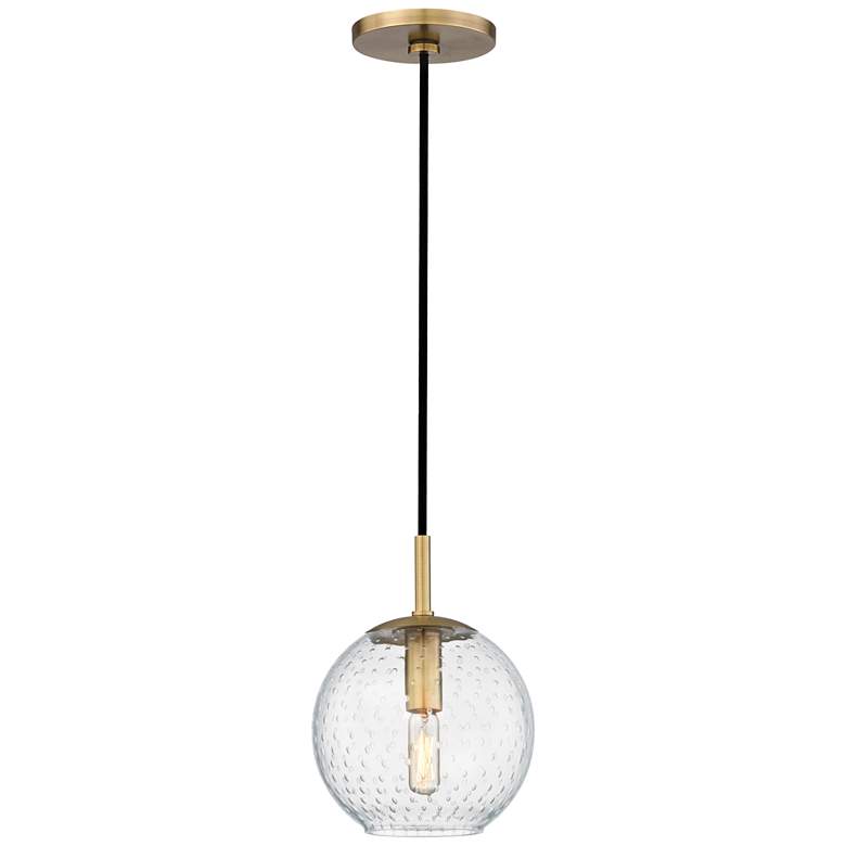 Rousseau 1 Light Pendant Aged Brass