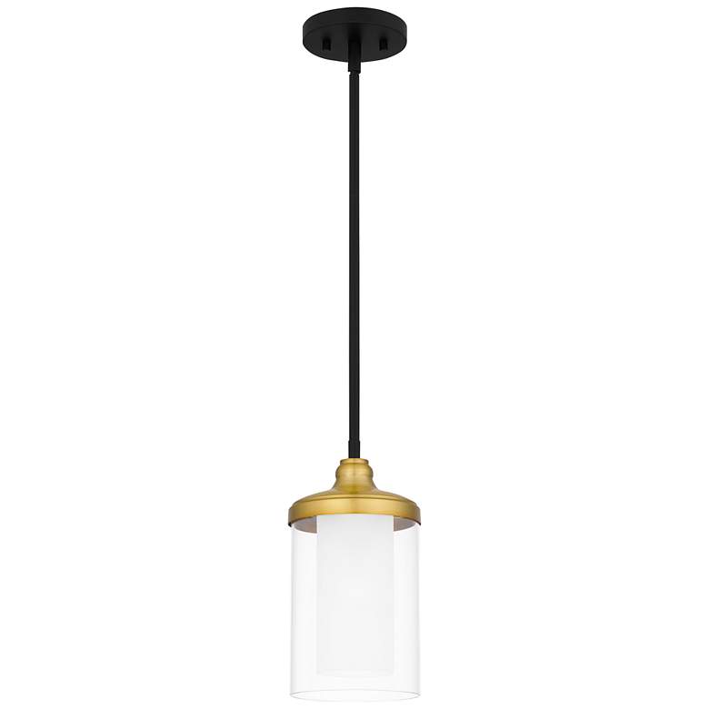 Rowland 1-Light Matte Black Mini Pendant