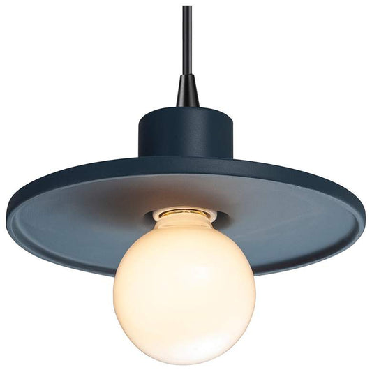 Saucer Midnight Sky Black Cord Pendant