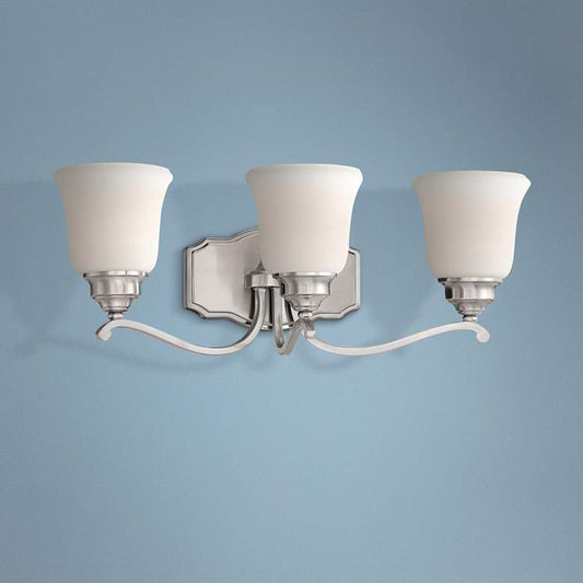 Savannah Row 22 3/4" Wide Brushed Nickel 3-Light Bath Light