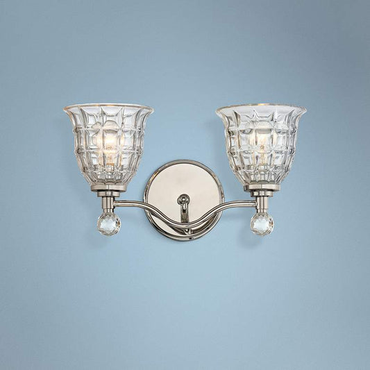 Savoy House Birone 16"W 2-Light Polished Nickel Bath Light