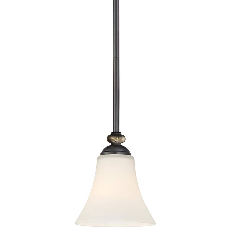 Shadowglen 6 1/4" Wide Lathan Bronze Mini-Pendant Light