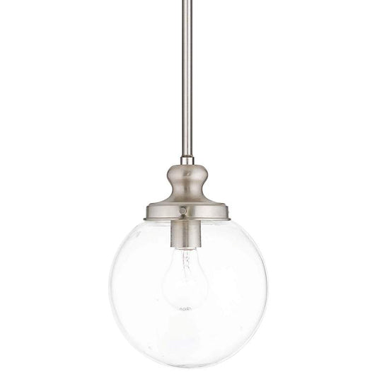 Sheffield 8" Wide Brushed Nickel Mini Pendant