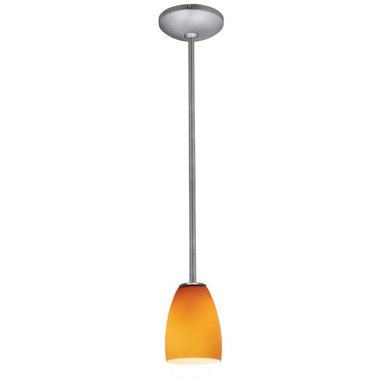 Sherry - E26 LED Cord Pendant - Amber Glass Shade