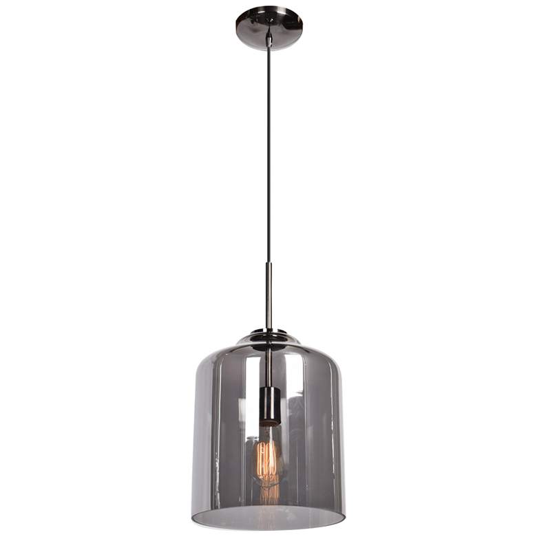 Simplicite 9 1/2" Wide Black Chrome Mini Pendant