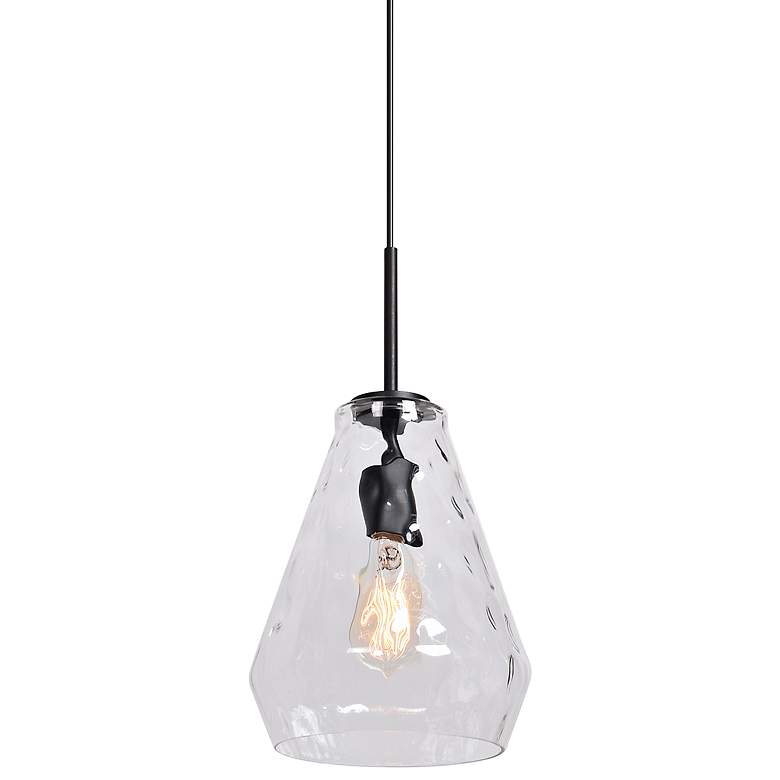 Simplicite 9" Wide Black Mini Pendant