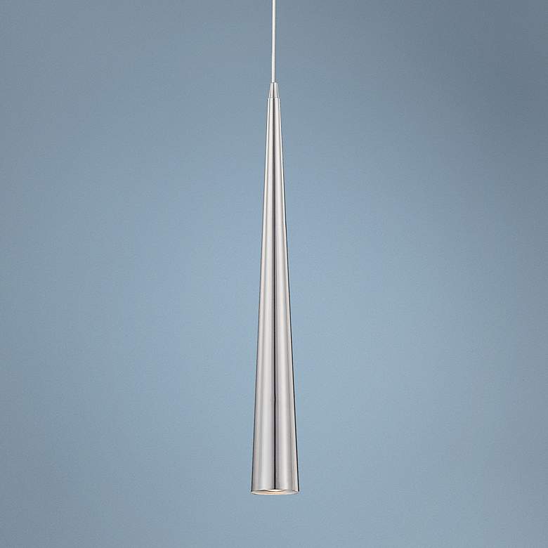 Sliver 24" High Satin Mini Pendant Light