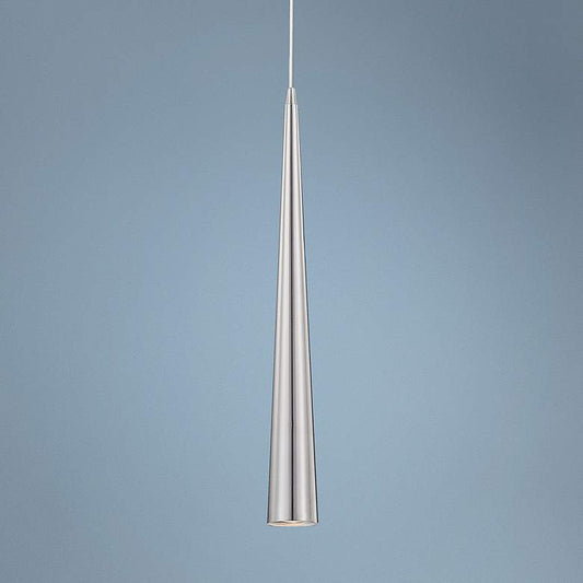 Sliver 24" High Satin Mini Pendant Light