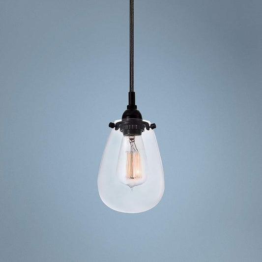 Sonneman Chelsea 4 1/2" Wide Satin Black Mini Pendant