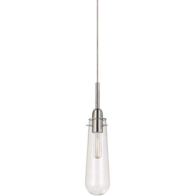 Sonneman Teardrop 4" Wide Polished Chrome Mini Pendant