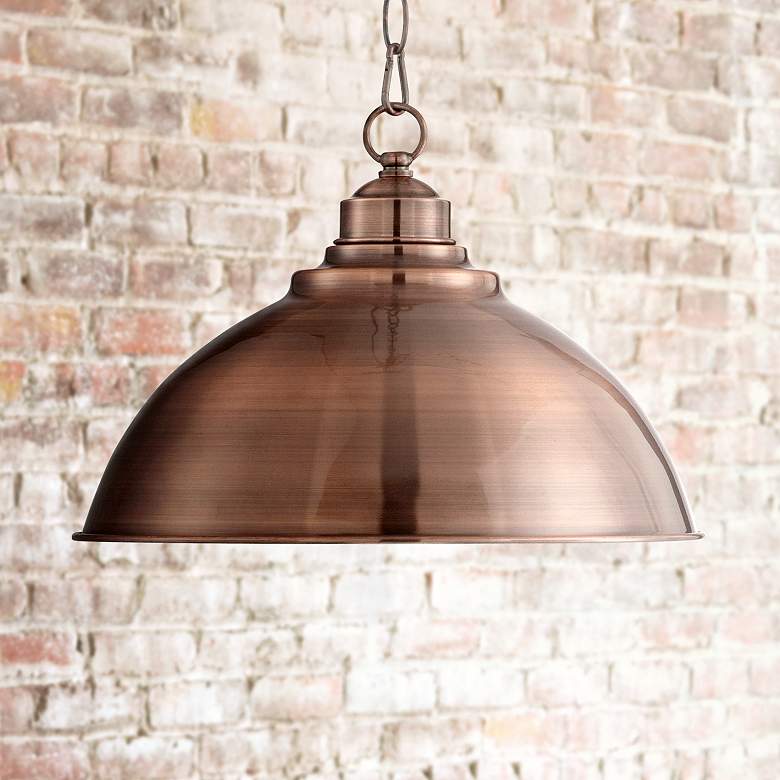 Southton Copper Dome 13 1/4" Wide Pendant Light