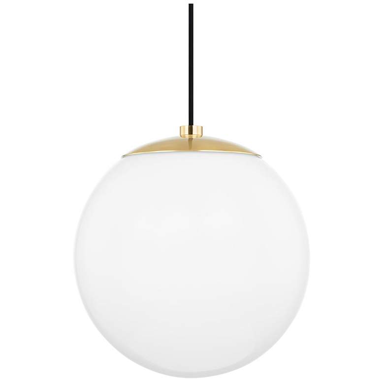 Stella 1 Light Large Pendant - Aged Brass