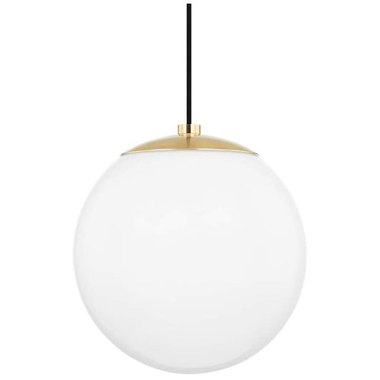 Stella 1 Light Large Pendant - Aged Brass