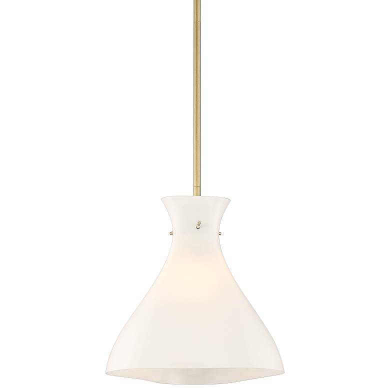 Stiffel Blaine 11 3/4" Wide Painted Gold Mini Pendant