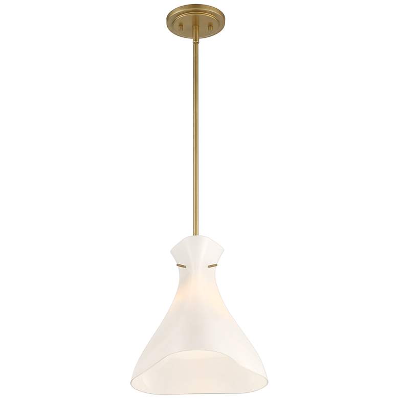 Stiffel Blaine 11 3/4" Wide Painted Gold Mini Pendant