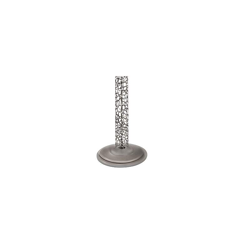 Stiffel Honeycomb Laser Cut Silver Metal Floor Lamp