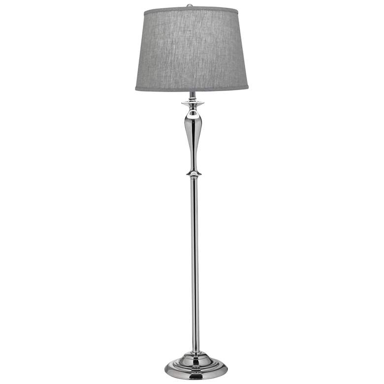 Stiffel Juliana Satin Nickel Metal Floor Lamp