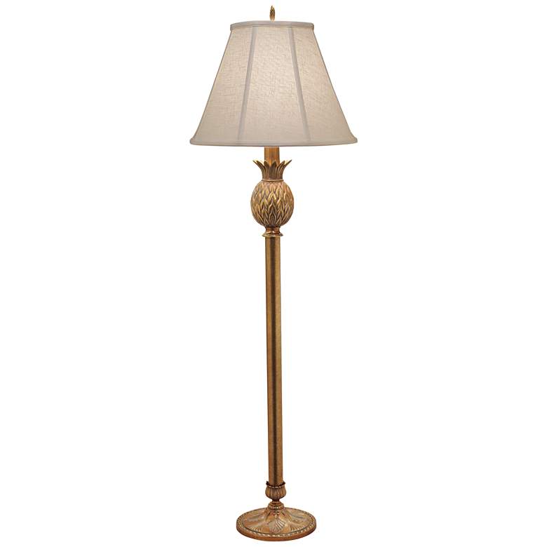 Stiffel Lanai Polished Honey Brass Floor Lamp