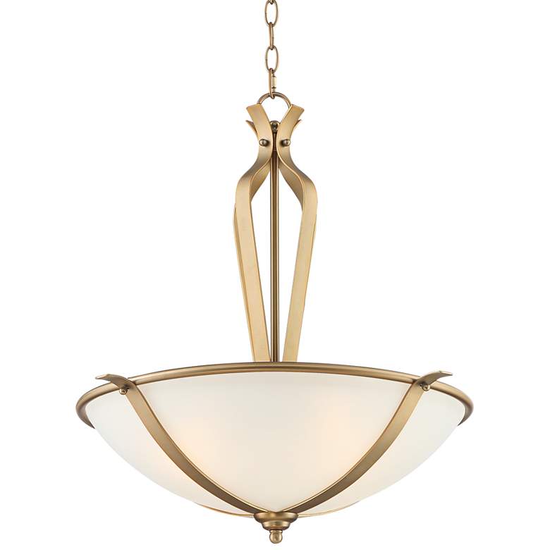 Stiffel Parlene 23 1/2" Wide Gold and Glass 4-Light Pendant Light