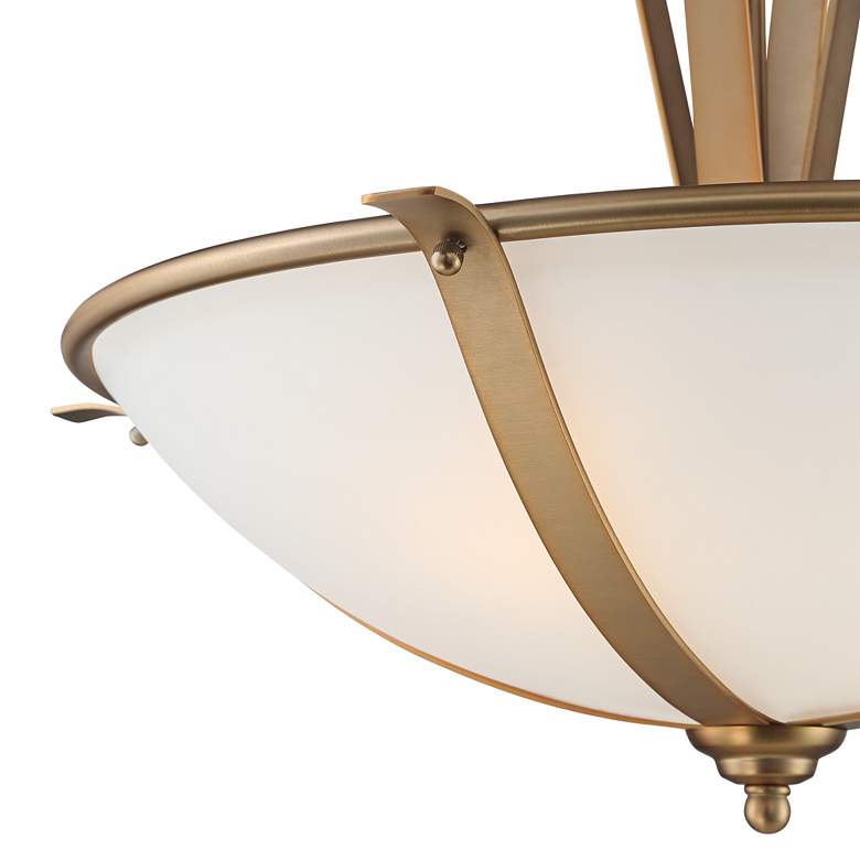 Stiffel Parlene 23 1/2" Wide Gold and Glass 4-Light Pendant Light