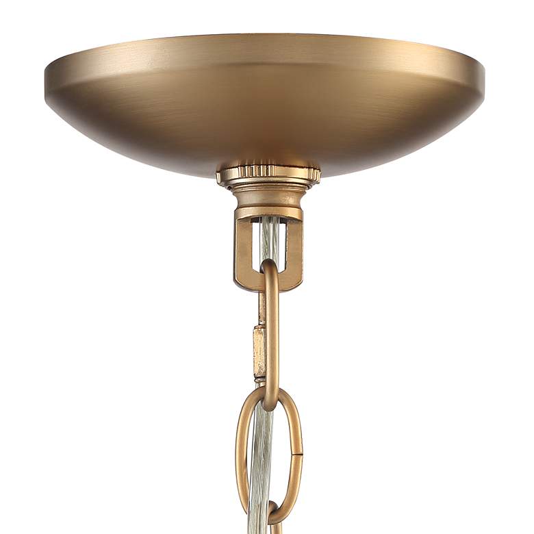 Stiffel Parlene 23 1/2" Wide Gold and Glass 4-Light Pendant Light