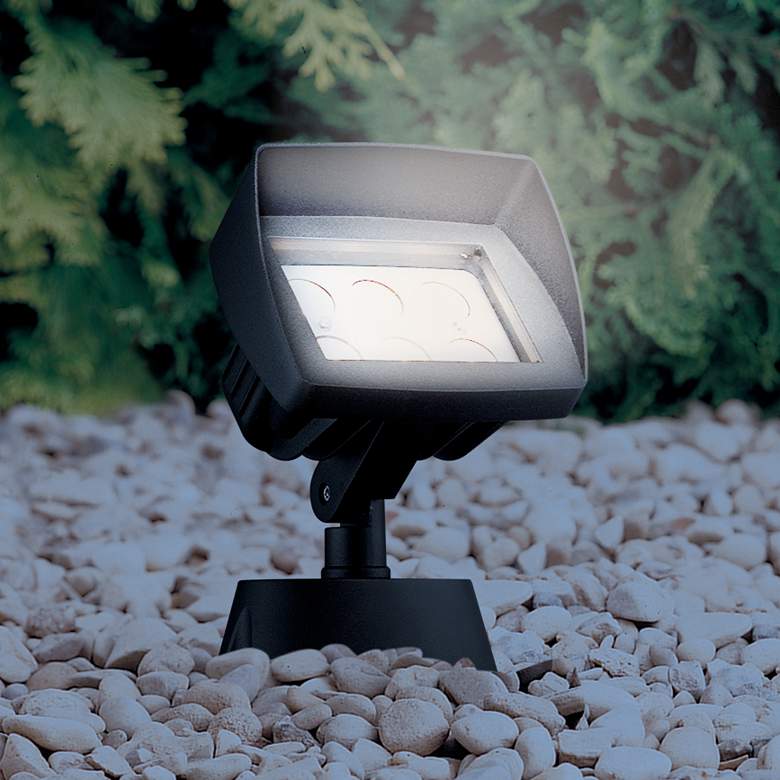 Super Duty Eastham 8" High Black LED Landscape Flood Light