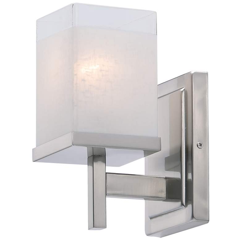 Tetra 1 Light 5" Wide Satin Nickel Vanity Light