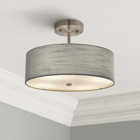 Textile™ Classic 14"W Drum Pendant Light