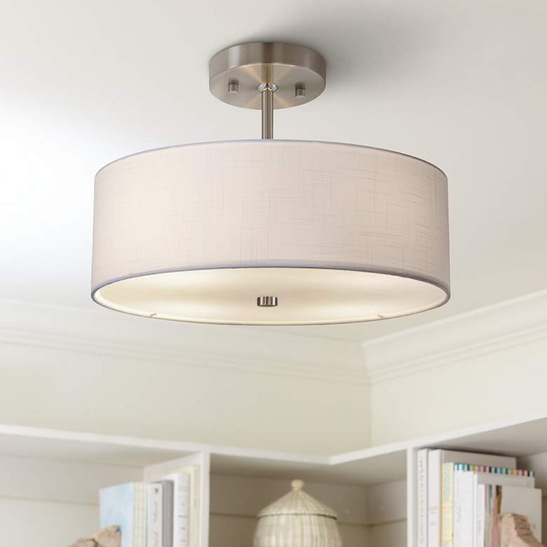 Textile™ Classic 14"W Drum Pendant Light