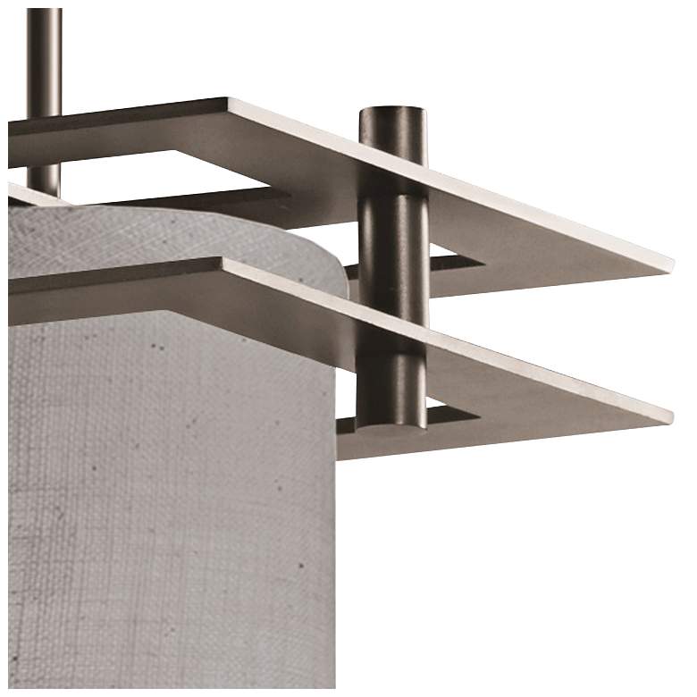 Textile™ 6 1/2"W Nickel Gray LED Mini Pendant Light