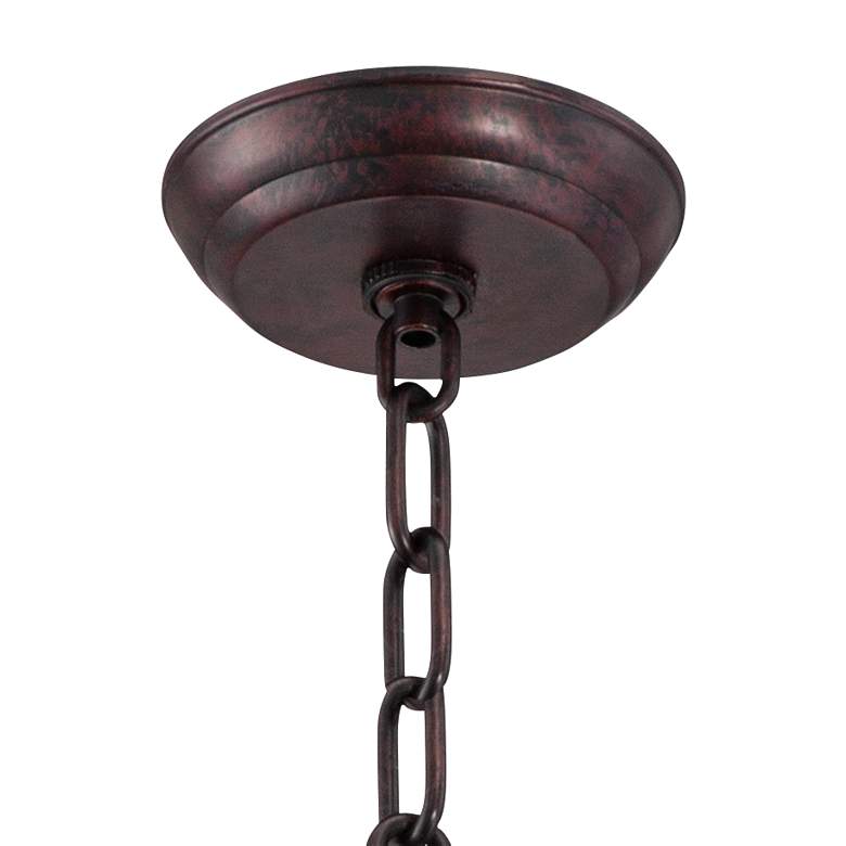 Tiedra Bronze 18 1/4" Wide Industrial Cage Pendant Light