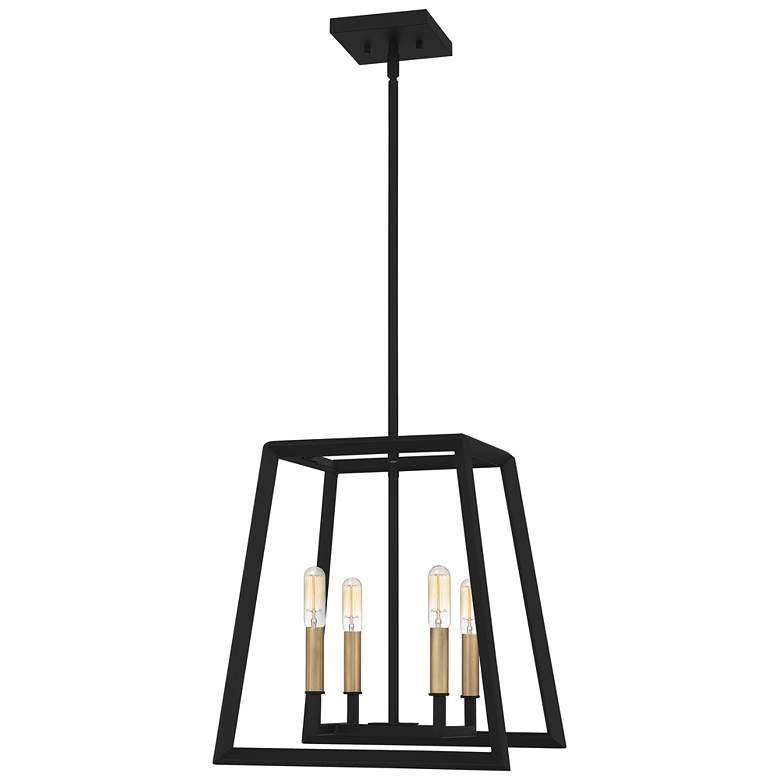 Tilly 4-Light Matte Black Pendant