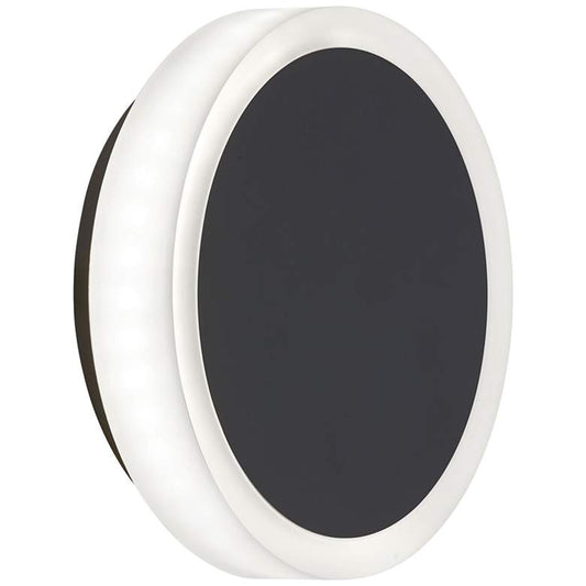 Topaz 6" High Matte Black LED Wall Sconce