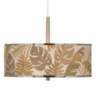 Tropical Woodwork Giclee Glow 10 1/4" Wide Pendant Light