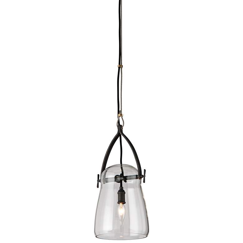 Troy Lighting Silverlake 8" Wide French Iron Mini Pendant