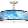 Ultrablue Giclee Glow 10 1/4" Wide Pendant Light