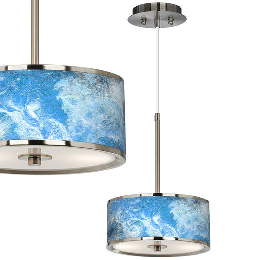 Ultrablue Giclee Glow 10 1/4" Wide Pendant Light