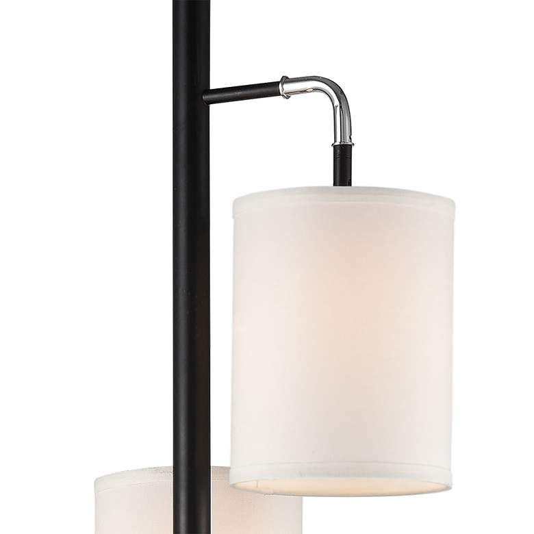 Uprising Black Metal 3-Light Floor Lamp