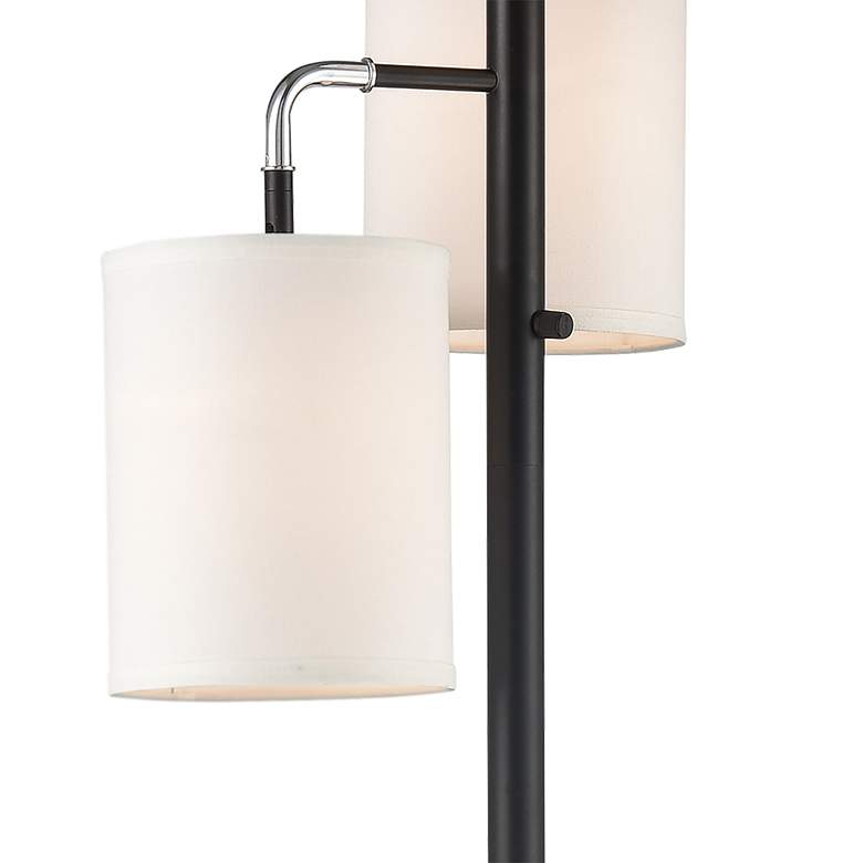 Uprising Black Metal 3-Light Floor Lamp