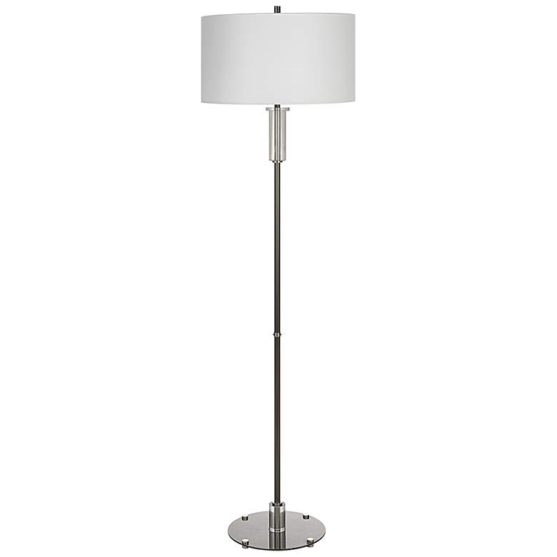 Uttermost Aurelia Luxe Nickel and Crystal Floor Lamp