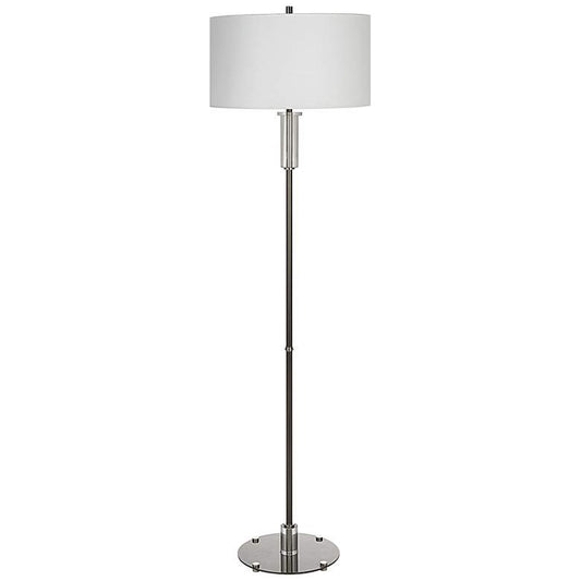 Uttermost Aurelia Luxe Nickel and Crystal Floor Lamp