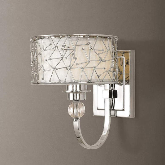 Uttermost Brandon 1 Lt. Silver Champagne Shade Wall Sconce