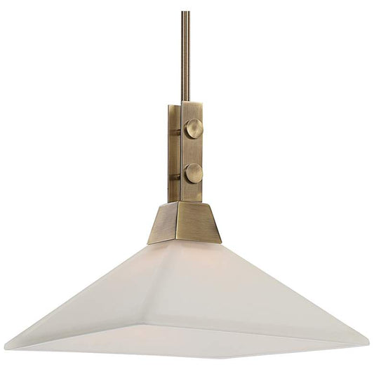 Uttermost Brookdale 13" Wide Brass Pendant Light