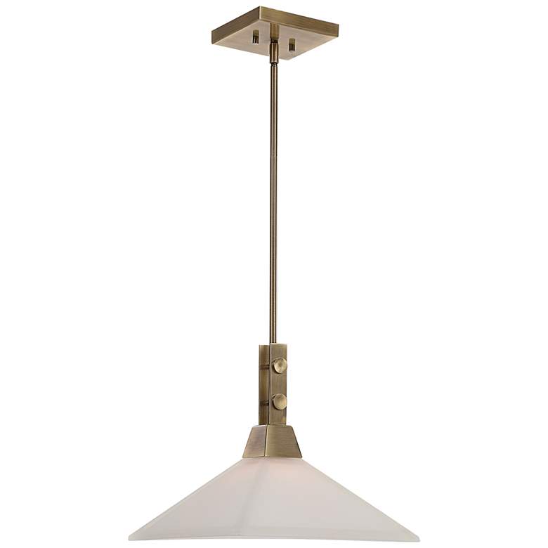 Uttermost Brookdale 13" Wide Brass Pendant Light