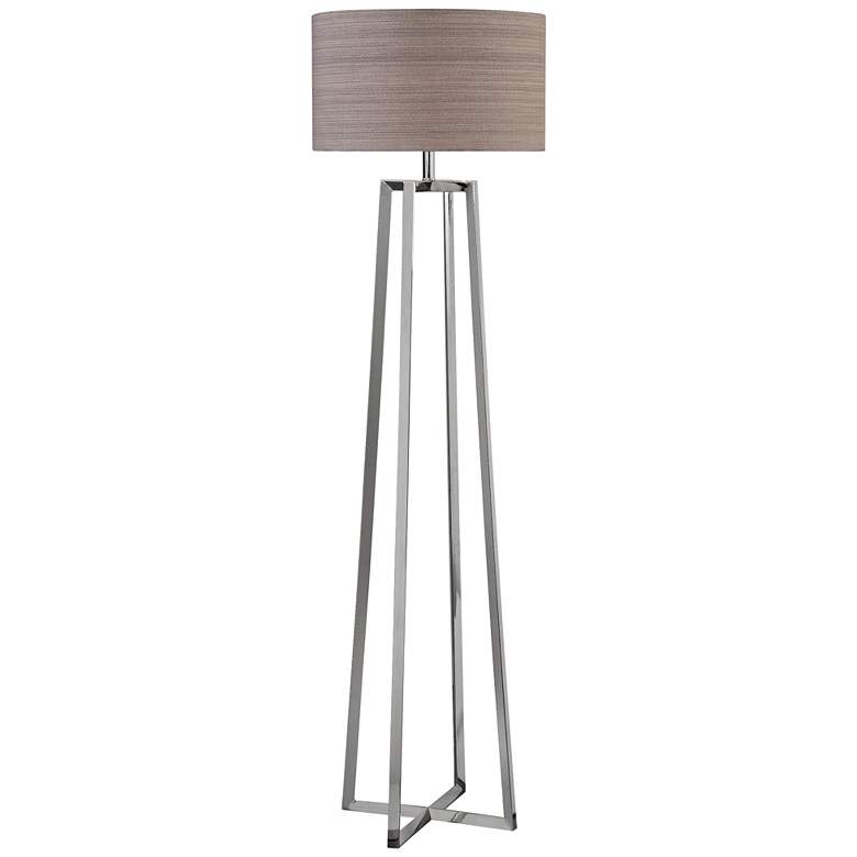 Uttermost Keokee 64 1/2" HIgh Polished Nickel Floor Lamp