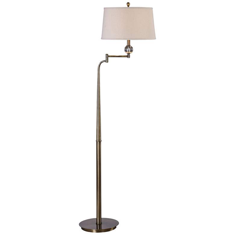 Uttermost Melini Tapered Steel Swing Arm Floor Lamp