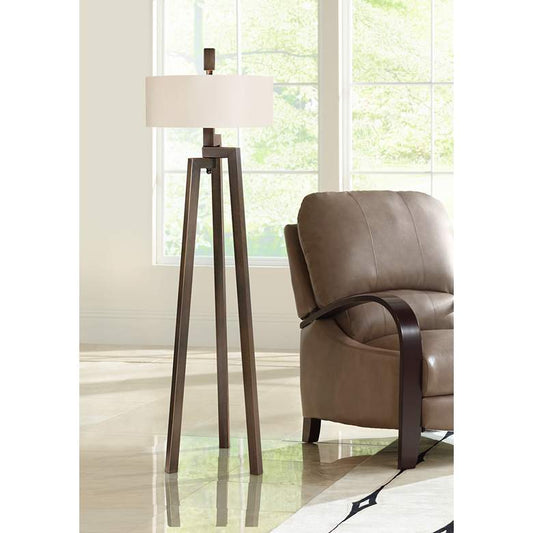 Uttermost Mondovi Bronze and Gold Tripod Floor Lamp