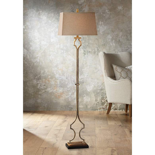 Uttermost Vincent 65" High Hand-Forged Metal Floor Lamp