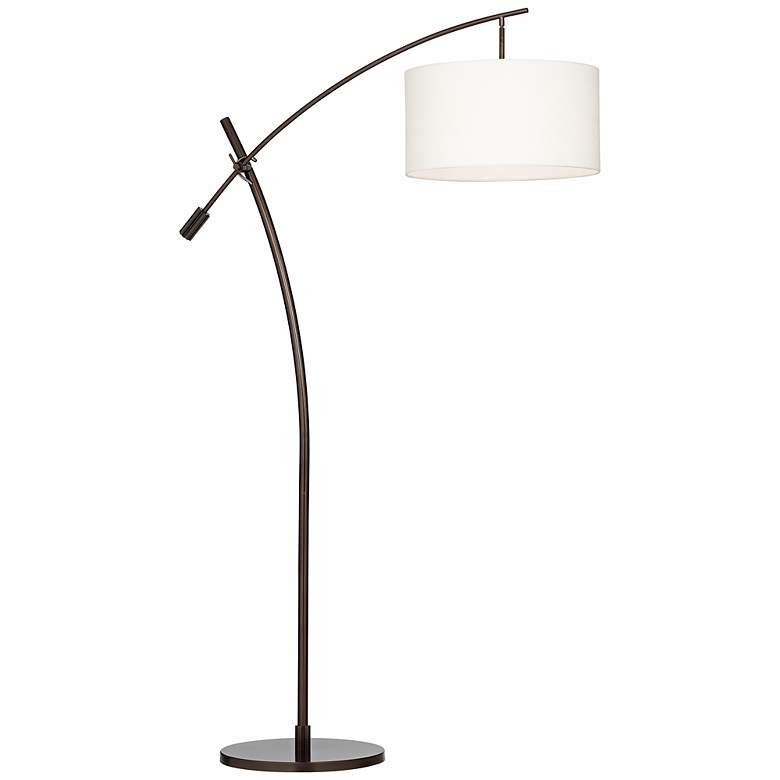 Possini Euro Raymond Bronze Boom Arc Floor Lamp