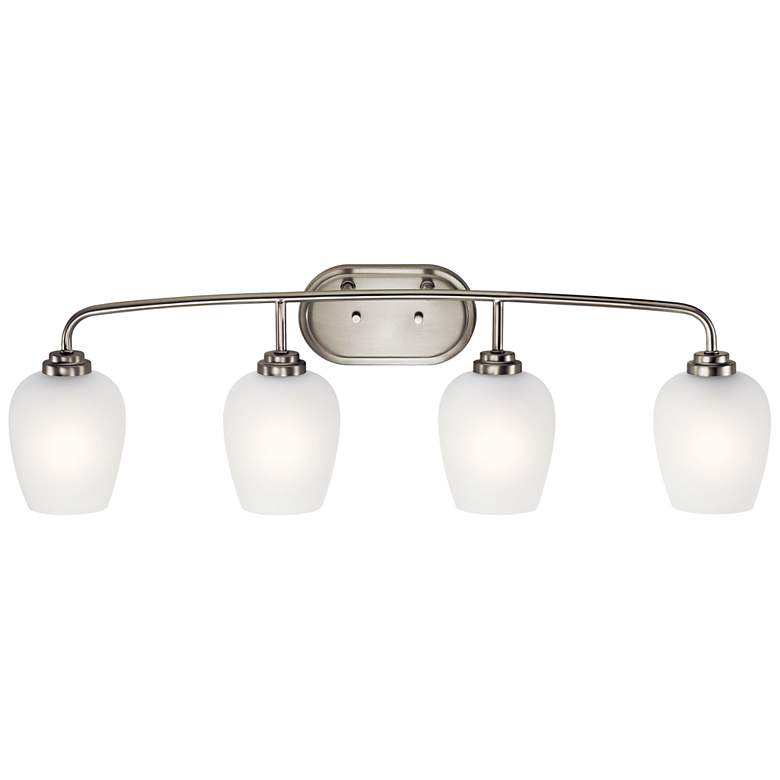 Valserrano 33 1/2" Wide Brushed Nickel 4-Light Bath Light